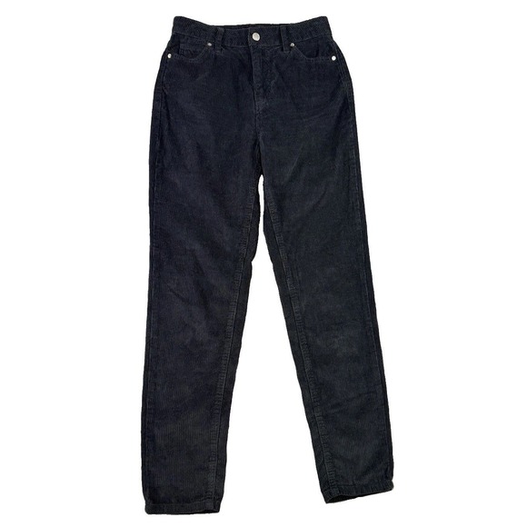 BDG Pants - BDG Urban Outfitters High Rise Mom Corduroy Pants Size 25 Black Tapered Normcore